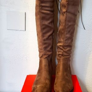 Boots Suede Over The Knee. New In Box. Color Khaki. Sz 8